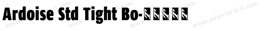 Ardoise Std Tight Bo字体转换